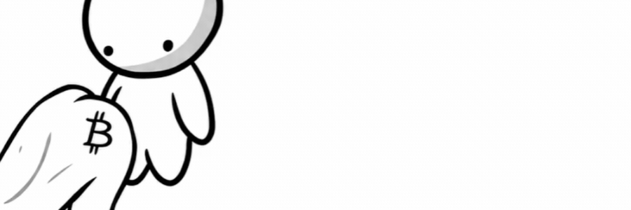The hand-drawn Pump Baby character with a Bitcoin symbol.